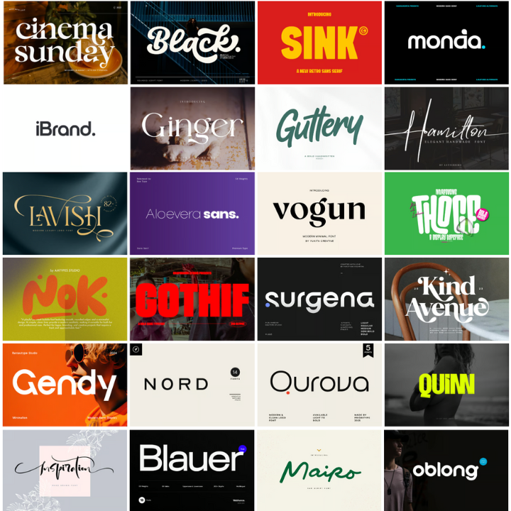 100+ Premium font - Extremely rare logo like font