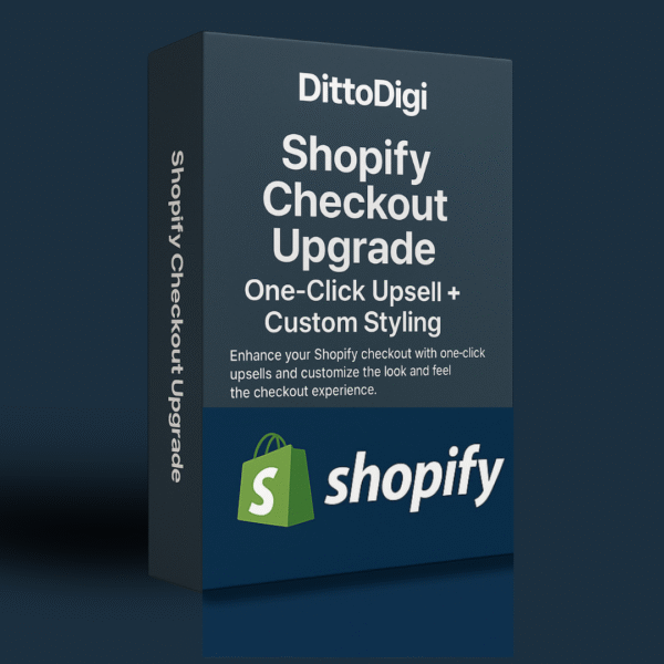 Shopify Checkout Upgrade  One-Click Upsell + Custom Styling